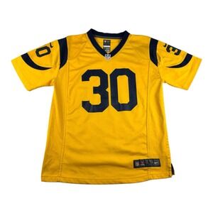Nike On Field NFL Youth Large Los Angeles Rams #30 Todd Gurley Throwback Jersey